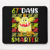 67 Days Smarter Little Monster 67th Day School Gir Muismat (Voorkant)
