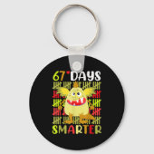 67 Days Smarter Little Monster 67th Day School Gir Sleutelhanger (Voorkant)