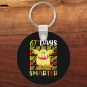 67 Days Smarter Little Monster 67th Day School Gir Sleutelhanger (Voorkant)