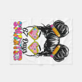 67 Days Smarter Messy Bun Six Seven 67th Day Of Sc Fleece Deken (Voorkant (Horizontaal))