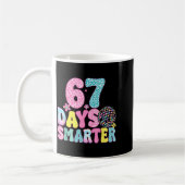 67 Days Smarter Rainbow Back To School Teacher Kid Koffiemok (Links)