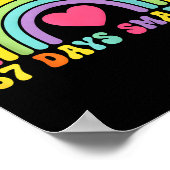 67 Days Smarter Rainbow Heart Design For Teacher S Poster (Hoek)