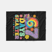 67 Days Smarter Tie Dye Girls Student Teacher 67 M Fleece Deken (Voorkant (Horizontaal))