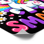 67 Days Smarter Unicorn Rainbow 67th Day Of School Poster (Hoek)
