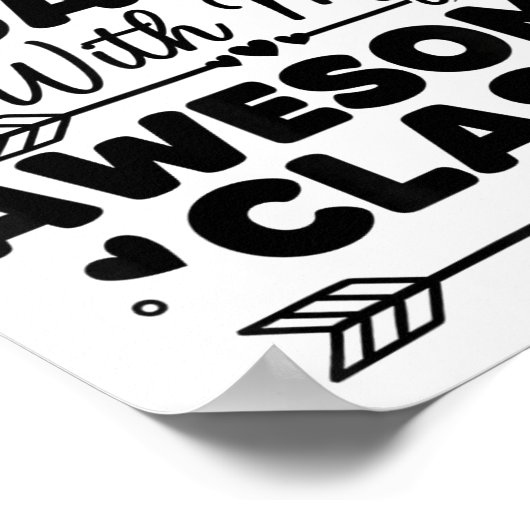 67 Days With My Awesome Cl Funny 67 Teacher Studen Poster (Hoek)