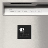 67 Definitie Grappig Six Seven Meme 6 7 Magneet (Insitu (Vaatwasser))