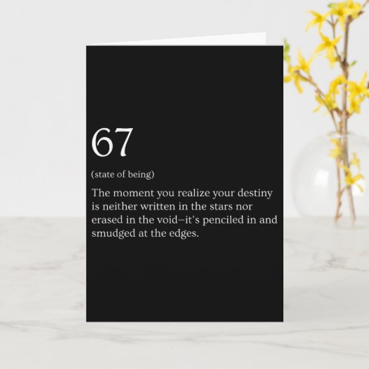 67 Definitie Meme _1  Kaart (Gele Bloem)