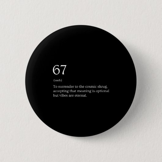67 Definitie Meme Ronde Button 5,7 Cm (Voorkant)