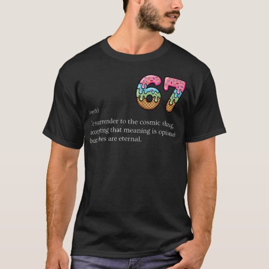 67 Definitie Zes Zeven Meme Grappige Grap T-shirt (Voorkant)