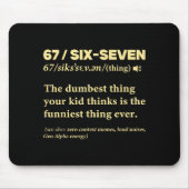 67 Definition Meaning Six Seven Funny Meme Teacher Muismat (Voorkant)