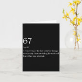 67 Definition Meme  Kaart (Gele Bloem)