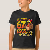 67 Deviled Eggs Lovers Thanksgiving Turkey 67 Funn T-shirt (Voorkant)