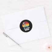 67 Dieren Grappig 67 Brainrot Jeugd Kinderen Alien Ronde Sticker (Envelop)