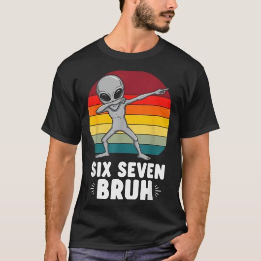 67 Dieren Grappig 67 Brainrot Jeugd Kinderen Alien T-shirt (Voorkant)