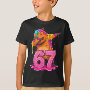 67 Dieren Grappig 67 Brainrot Jeugd Kinderen Capyb T-shirt