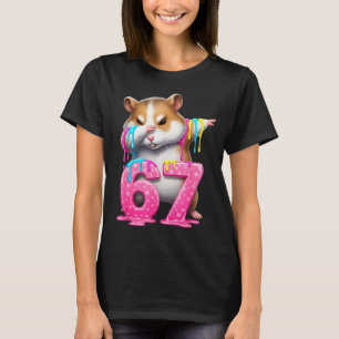67 Dieren Grappig 67 Brainrot Jeugd Kinderen Hamst T-shirt