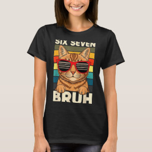 67 Dieren Grappig 67 Brainrot Jeugd Kinderen Kat 6 T-shirt