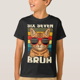 67 Dieren Grappig 67 Brainrot Jeugd Kinderen Kat 6 T-shirt