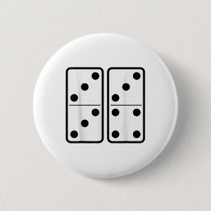 67 Domino Zes Zeven Tegels Meme Retro Gamer Vintag Ronde Button 5,7 Cm