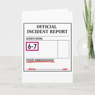 67 Don't Say 6-7 Again Teacher Shirt Funny 67 Sarc Kaart