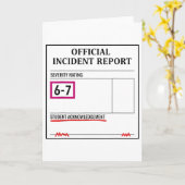 67 Don't Say 6-7 Again Teacher Shirt Funny 67 Sarc Kaart (Gele Bloem)