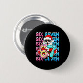 67 Donut Christmas Funny Six Seven Meme Santa Kids Ronde Button 5,7 Cm (Voorkant /achterkant)