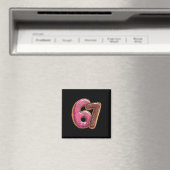 67 Donut Six Seven Gen Alpha Slang Meme  Magneet (Insitu (Vaatwasser))
