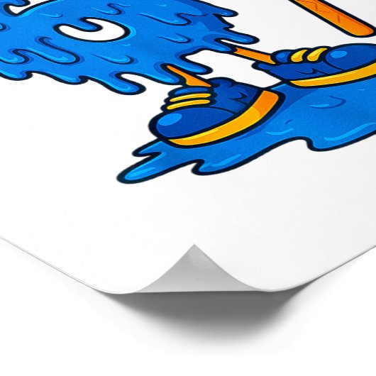 67 Drip Ice Cream Hockey Player  Poster (Hoek)