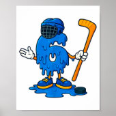 67 Drip Ice Cream Hockey Player  Poster (Voorkant)