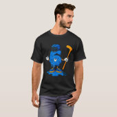67 Drip Ice Cream Hockey Player  T-shirt (Voorkant volledig)