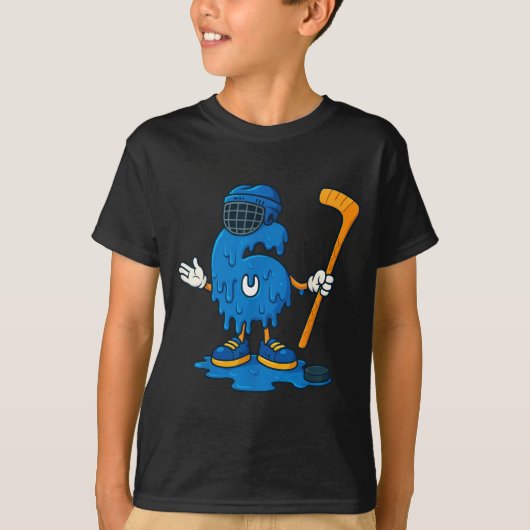 67 Drip Ice Cream Hockey Player  T-shirt (Voorkant)