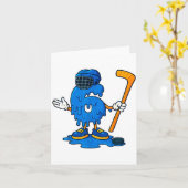 67 Drip Ijs Hockey Speler  Kaart (Gele Bloem)