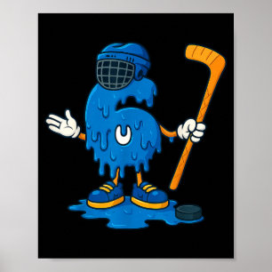 67 Drip Ijs Hockey Speler Poster