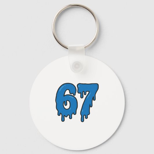 67 Drip Melt Zes Zeven Meme Alpha Gen Sla Jargon G Sleutelhanger (Voorkant)