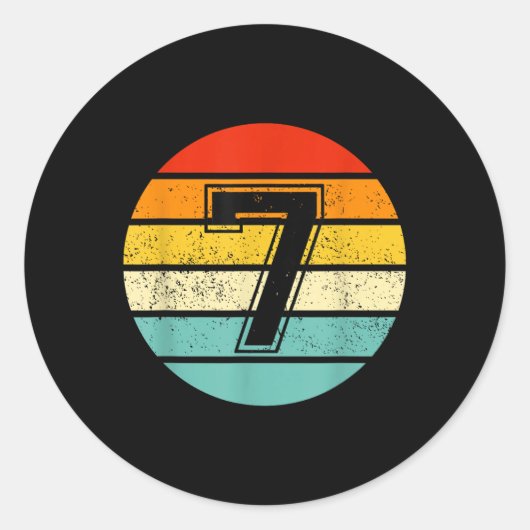 67 Drip Meme Grappig 6 7 Kostuum Koppel Retro Ronde Sticker (Voorkant)