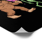 67 Drip Meme Grappig Zes Zeven Bigfoot Alien Sasqu Poster (Hoek)