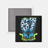 67 Drip Soccer Gen Alpha Slang Six Seven Meme  Magneet (Voorkant / Achterkant)