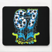 67 Drip Soccer Gen Alpha Slang Six Seven Meme  Muismat (Voorkant)