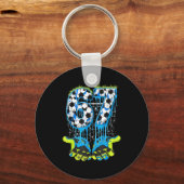 67 Drip Voetbal Gen Alpha Jargon Zes Zeven Meme Sleutelhanger (Voorkant)