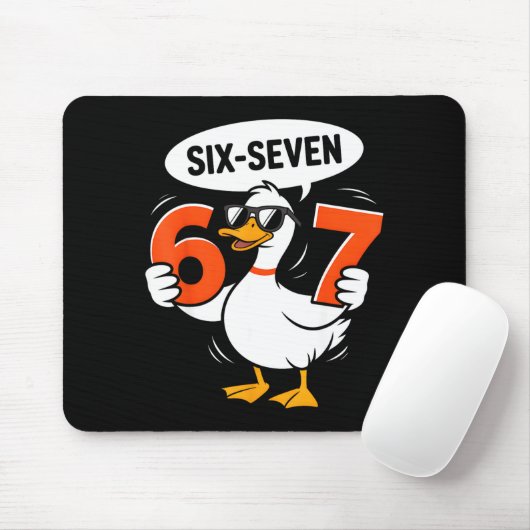 67 Duck Meme Funny Six Seven Gen Alpha Slang Cool  Muismat (Met muis)