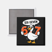 67 Eend Meme Grappig Zes Zeven Gen Alpha Sla Jargo Magneet (Voorkant / Achterkant)