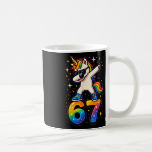 67 Eenhoorn Dabbing Six Seven Meme Grappig _1 Koffiemok