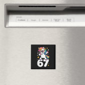 67 Eenhoorn Dabbing Six Seven Meme Grappig Magneet (Insitu (Vaatwasser))