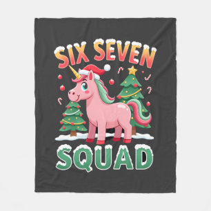 67 Eenhoorn Kerstmis Dabbing voor Meisjes Kinderen Fleece Deken