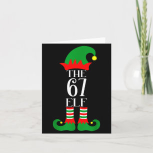 67 Elf Kerst Costuum Pyjama 67 Meme Gen Alpha Kaart