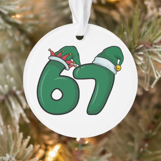 67 Elfen Kerstman Kerstbal  Ornament (Boom)