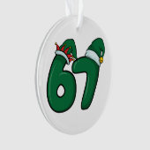 67 Elfen Kerstman Kerstbal  Ornament (voorkant)