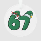 67 Elves Santa Christmas Ornament  (achterkant)