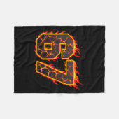 67 Flames Meme Six Seven Fire Funny Gen Alpha Slan Fleece Deken (Voorkant (Horizontaal))