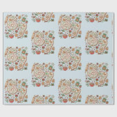 67 Funny 6 7 Six Seven Gingerbread Cookie Holiday Cadeaupapier (Vlak)